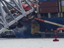 A picture of Baltimore Bridge Collapse