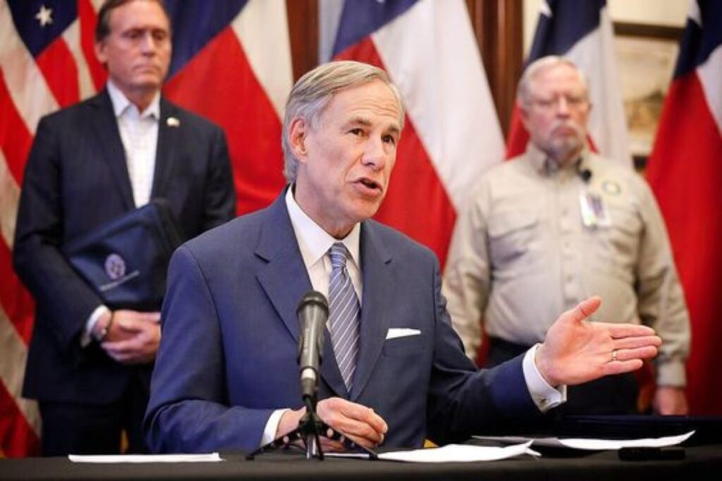 A picture of Governor Greg Abbott.