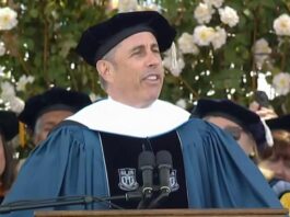 A picture of Jerry Seinfeld's Speech at Duke University’s Commencement Sparks Mass Walkout