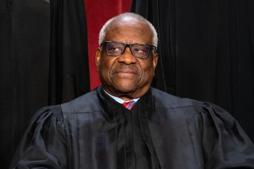 A picture of Justice Clarence Thomas.