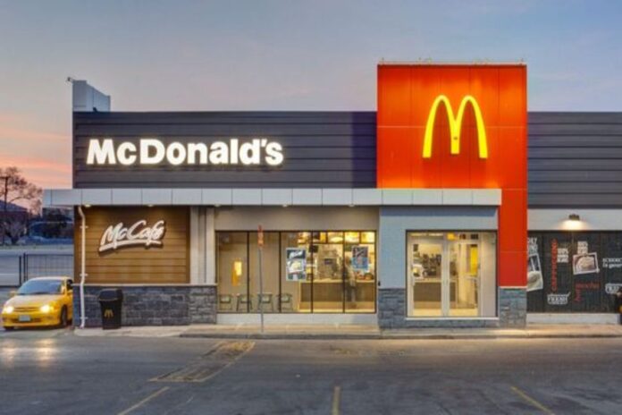 A picture of a McDonald restaurant