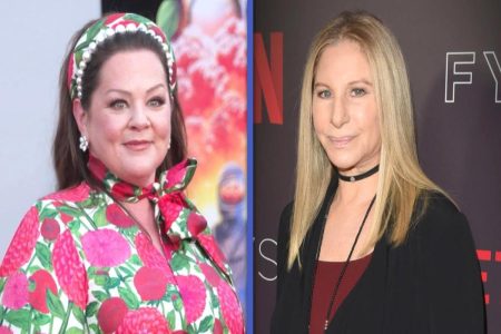 A picture of Melissa McCarthy and Barbra Streisand