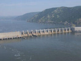 A picture of the iron gate dam