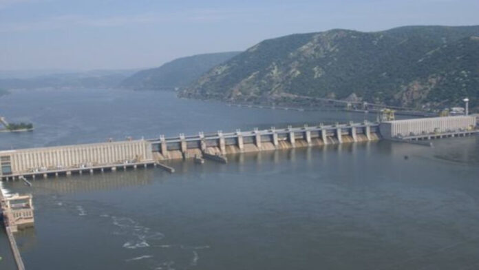 A picture of the iron gate dam