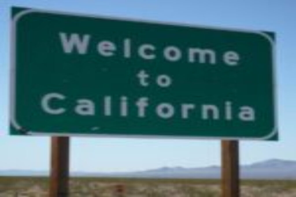 A picture of California Signboard