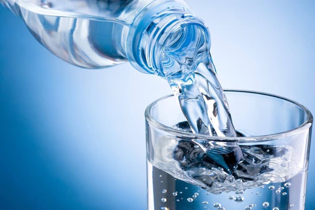 A picture of drinking water