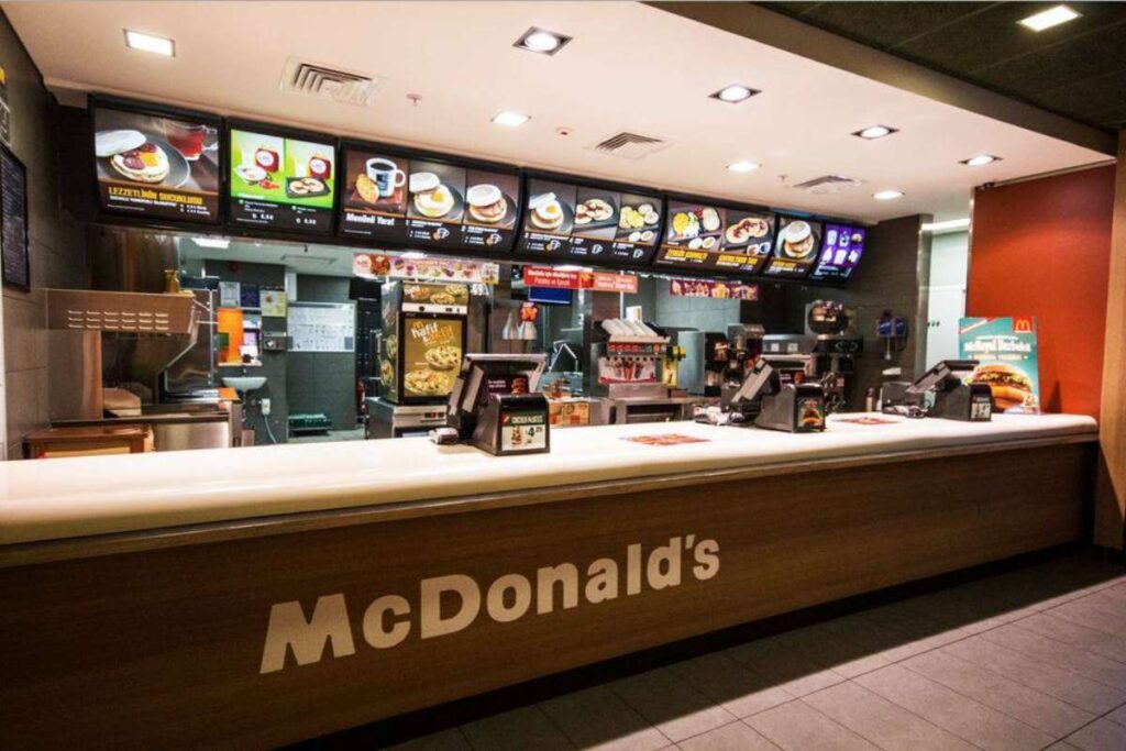 A picture of McDonald's fast food