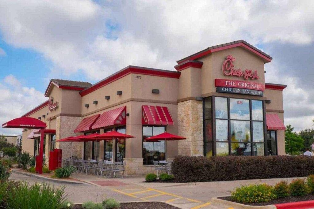 A picture of Chick-fil-A restaurant