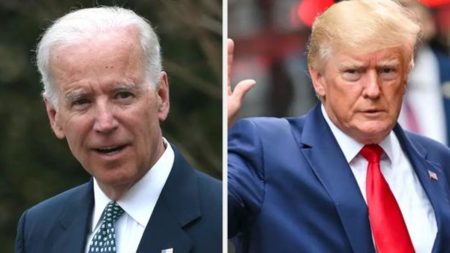 November election candidates Joe Biden and Donald Trump