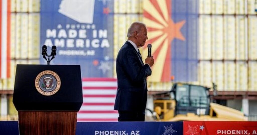 Joe Biden at a campaign event