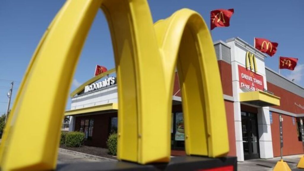 A McDonald's restaurant location with the unmissable golden arches logo