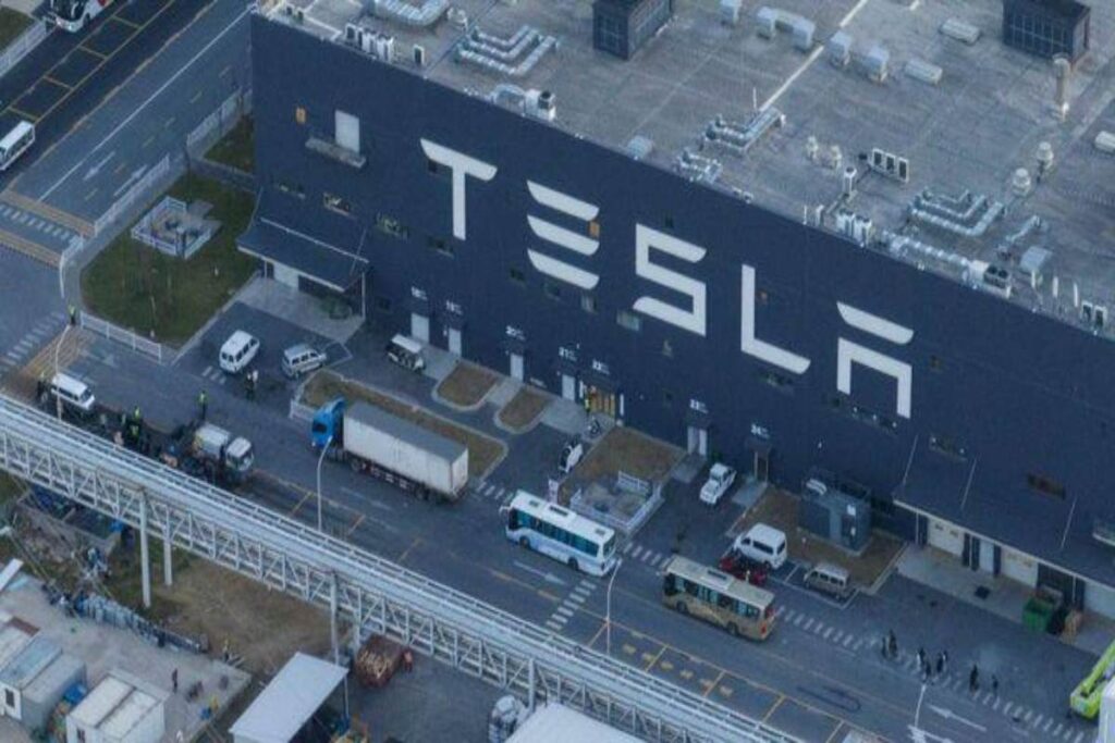 A picture of Tesla factory
