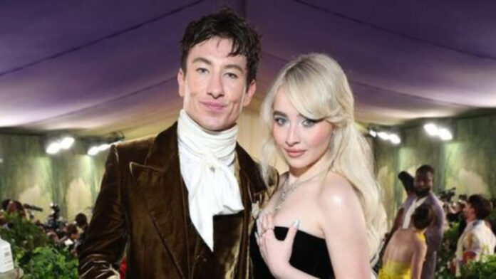 A picture of sabrina carpenter and barry keoghan