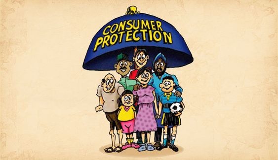 A cartoon image illustrating consumer protection