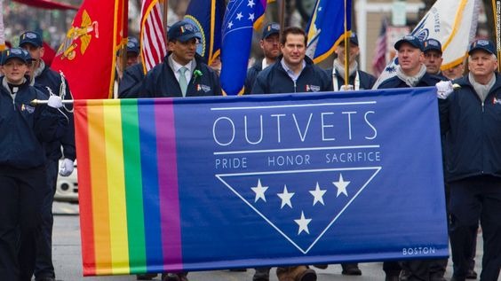 A Gay veterans' parade in Boston