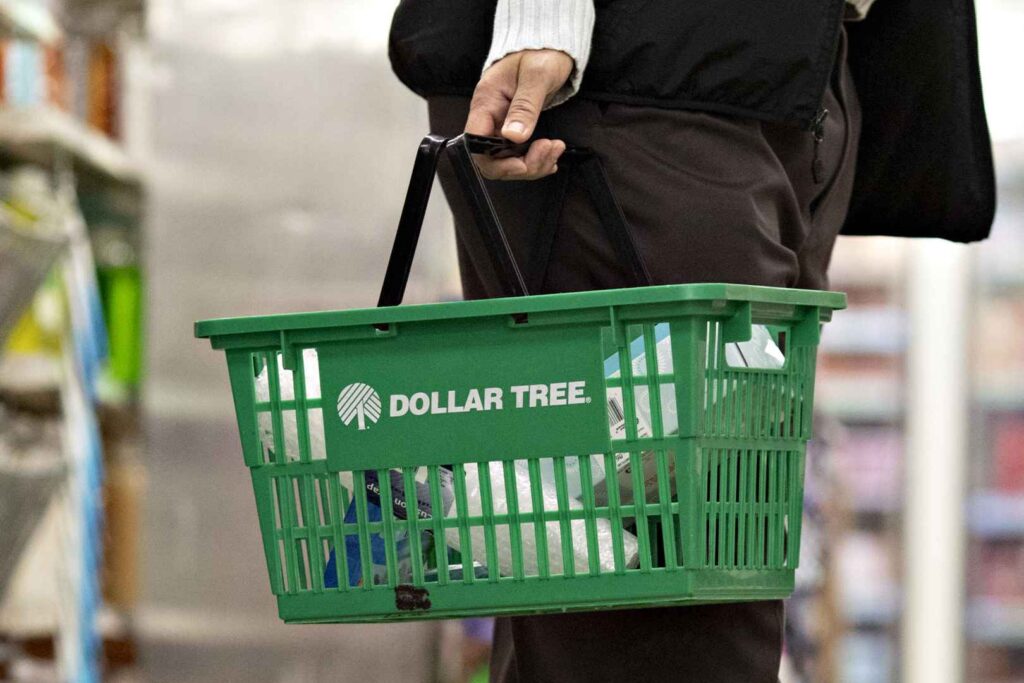 Dollar Tree shopping basket