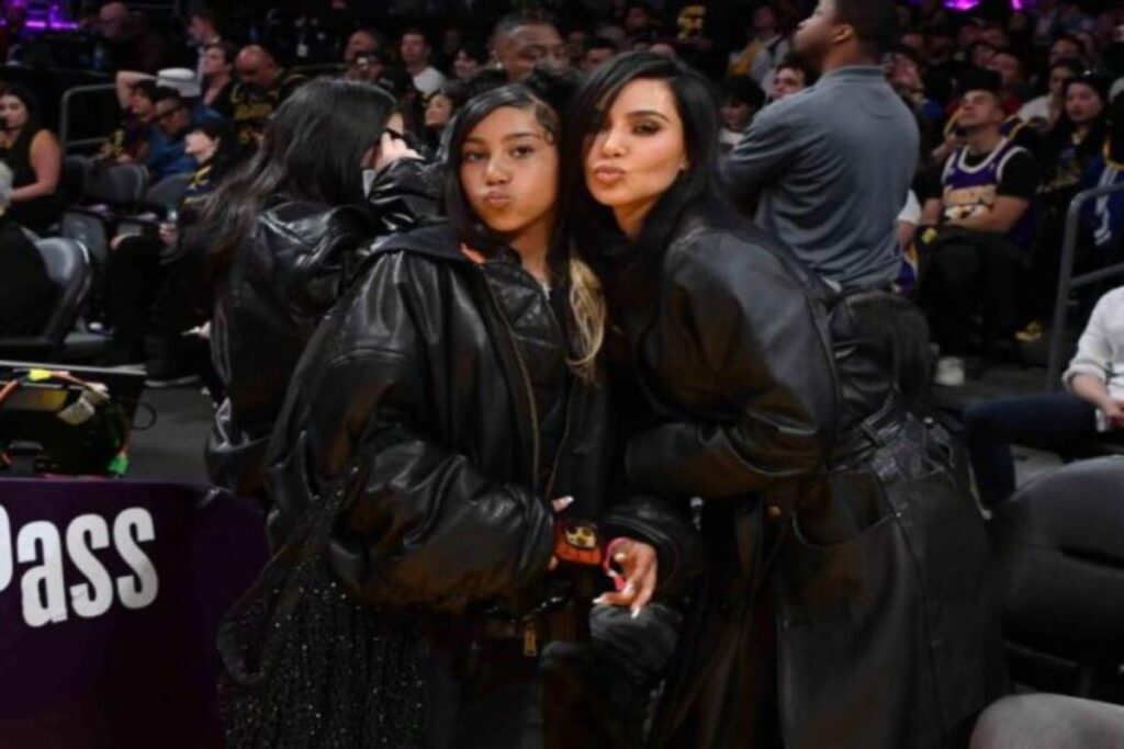 North West and Kim Kardashian