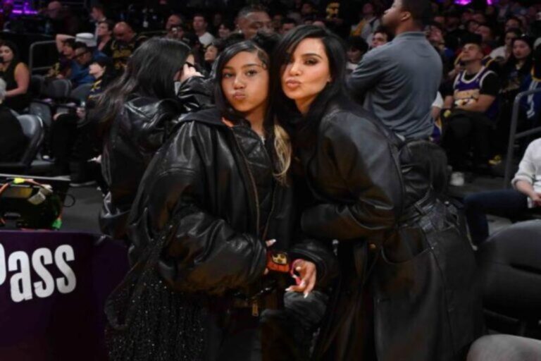 North West Stuns with $11,000 Balenciaga Bag, Twinning with Mom Kim Kardashian