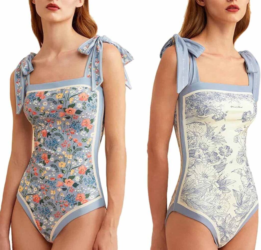 Skays Reversible Floral One-Piece Bathing Suit