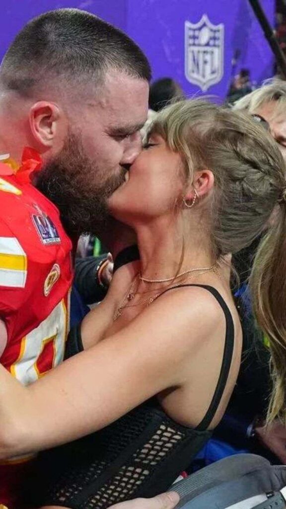 Taylor Swift Kissing Travis Kelce at an After Party