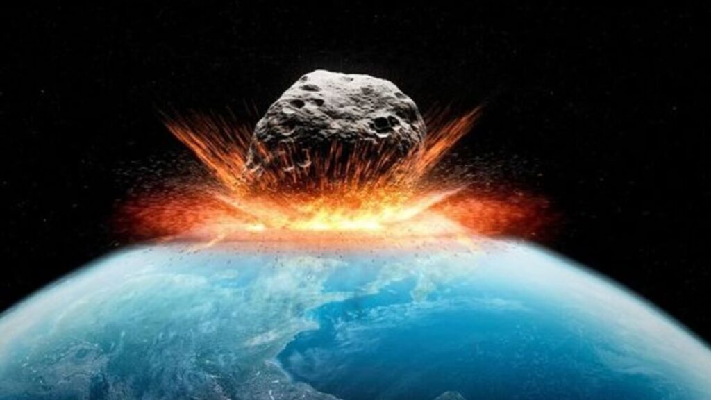 An asteroid heading to Earth