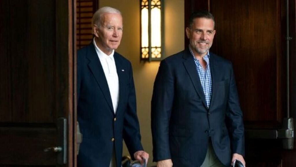 Biden and his son Hunter