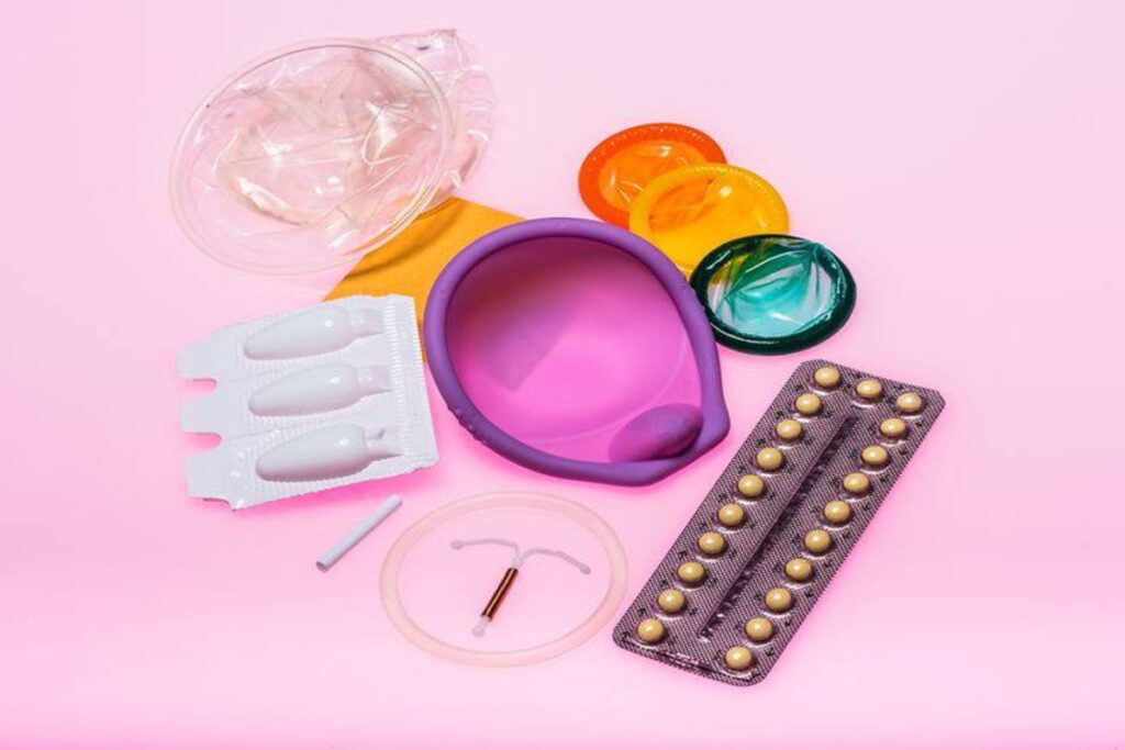A picture of contraceptives