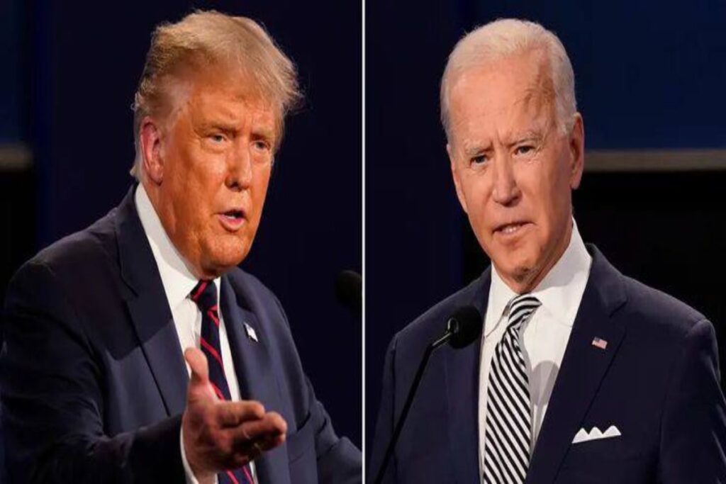 A picture of Joe Biden and Donald Trump