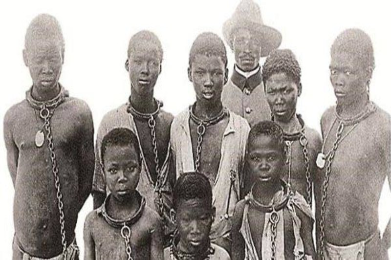 A picture of enslaved children