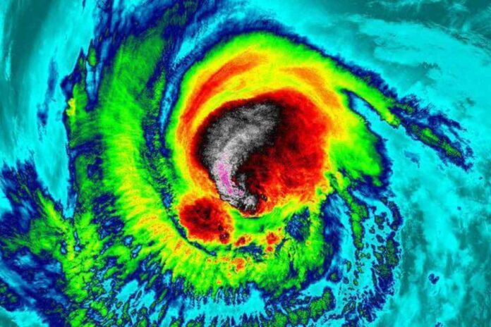 A picture representation of hurricane