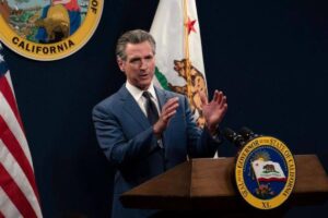 A picture of Governor Gavin Newsom