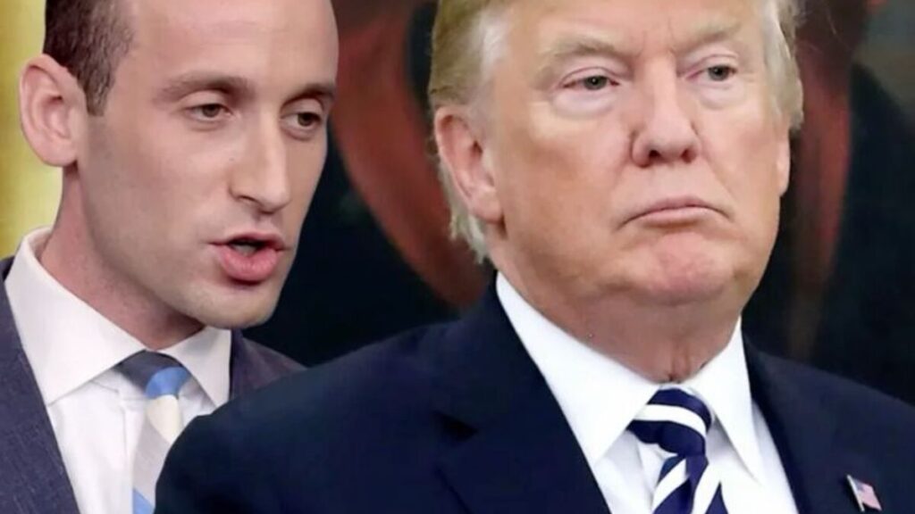 Stephen Miller and Donald Trump