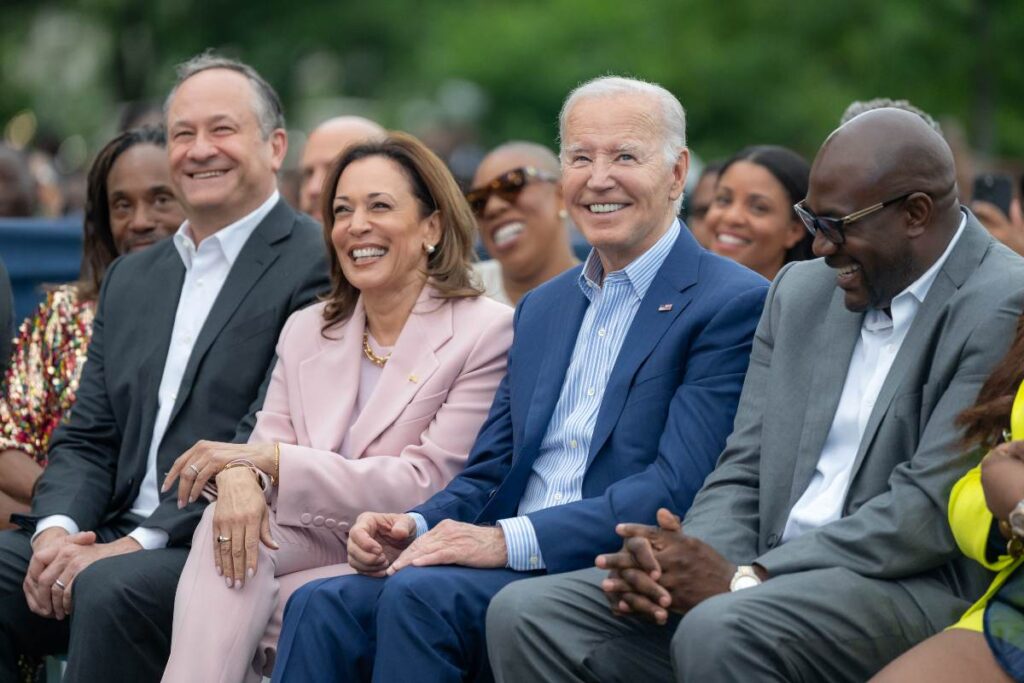 Biden and Kamala Harris