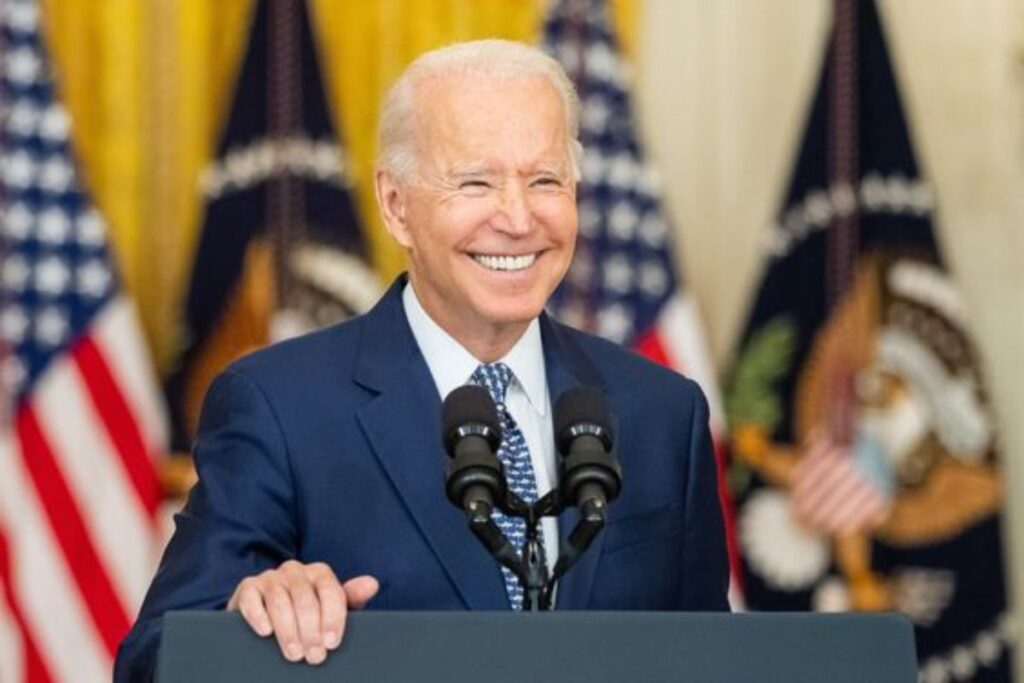 A picture of President Joe Biden