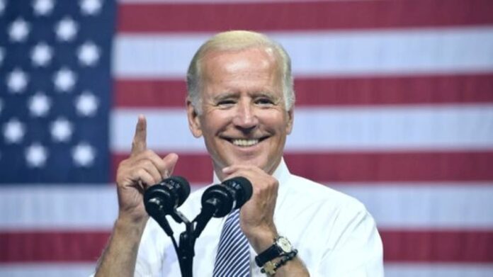 Joe Biden captured during a speech