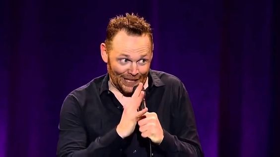 Comedian Bill Burr captured during one of his performances 