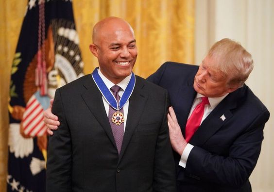 Mariano Rivera and Donald Trump