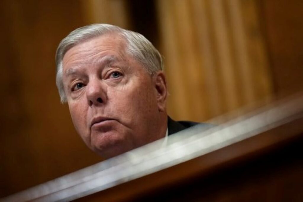 A headshot of Lindsey Graham