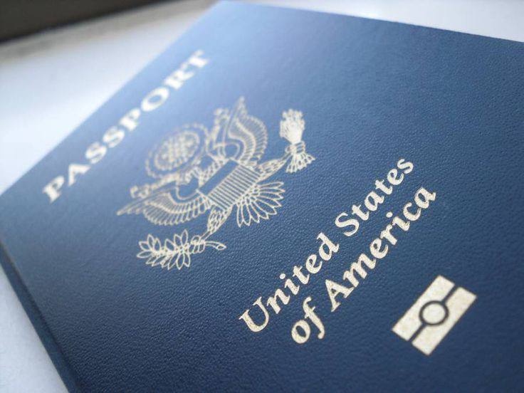 A picture of an American passport