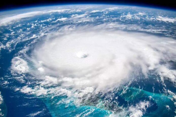 A picture representation of an hurricane