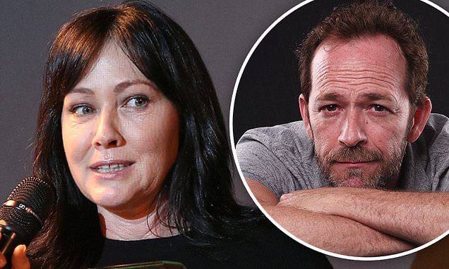 A picture of Actress Shannen and Luke Perry