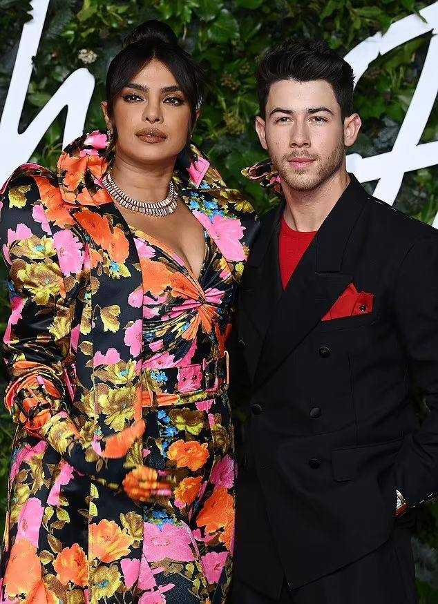 A picture of Nick Jonas and Priyanka Chopra