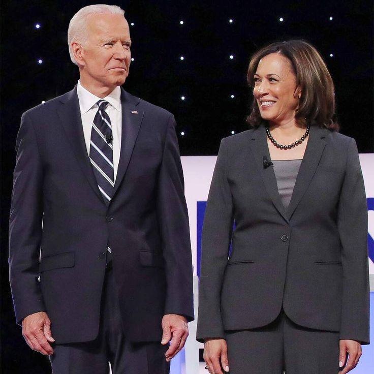 A picture of Joe Biden and Kamala Harris