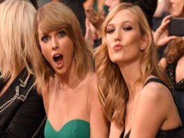 A picture of Karlie Kloss and Taylor Swift