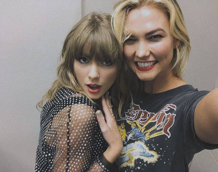 A picture of Karlie Kloss and Taylor Swift