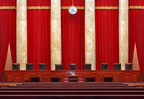 A view into the chambers of a Supreme Court 