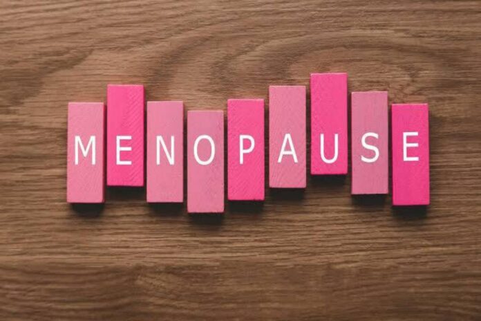 A picture of menopause spelling