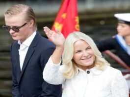 A Picture of Marius Borg Høiby and Crown Princess Mette-Marit