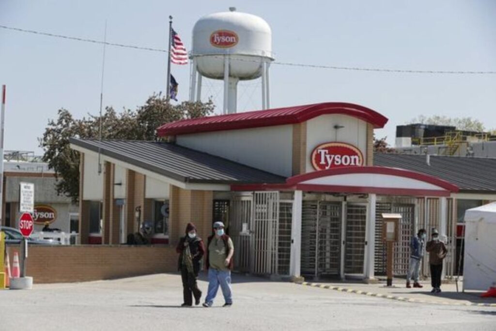 A picture of a tyson foods plant in Omaha