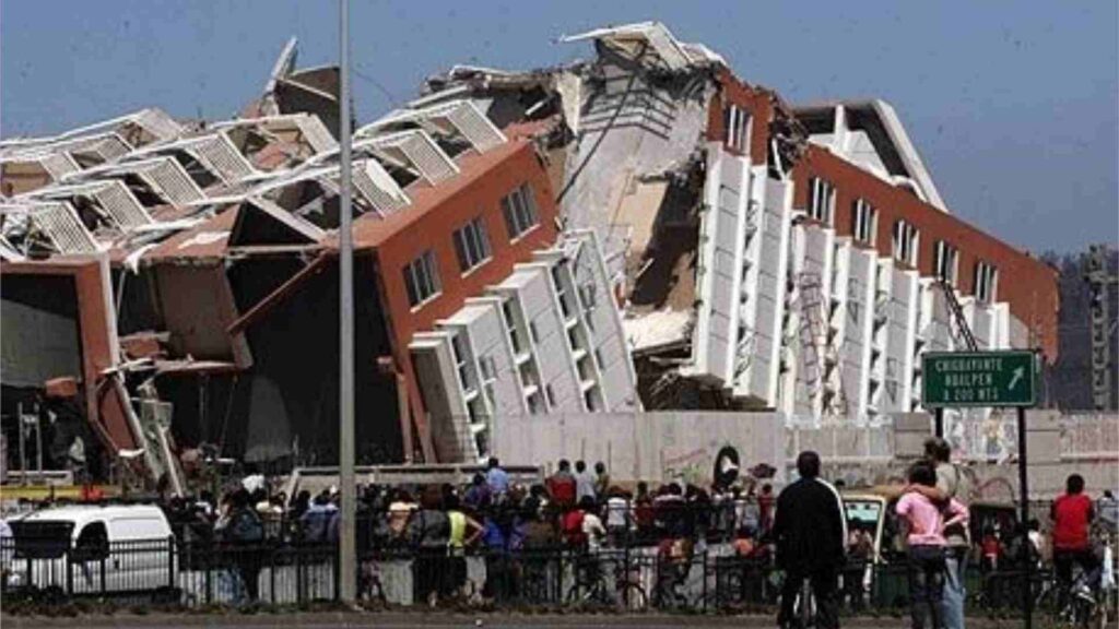 A picture of the Valvidia, Chile earthquake